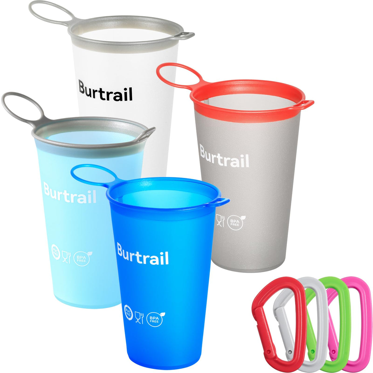 200 ml/6.8 oz-2Pack-Collapsible Cup TPU Running Water Cup Foldable Reusable Protable for Running,Backpacking,Traveling,Climbing,Marathon-BPA Free,SkyBlue
