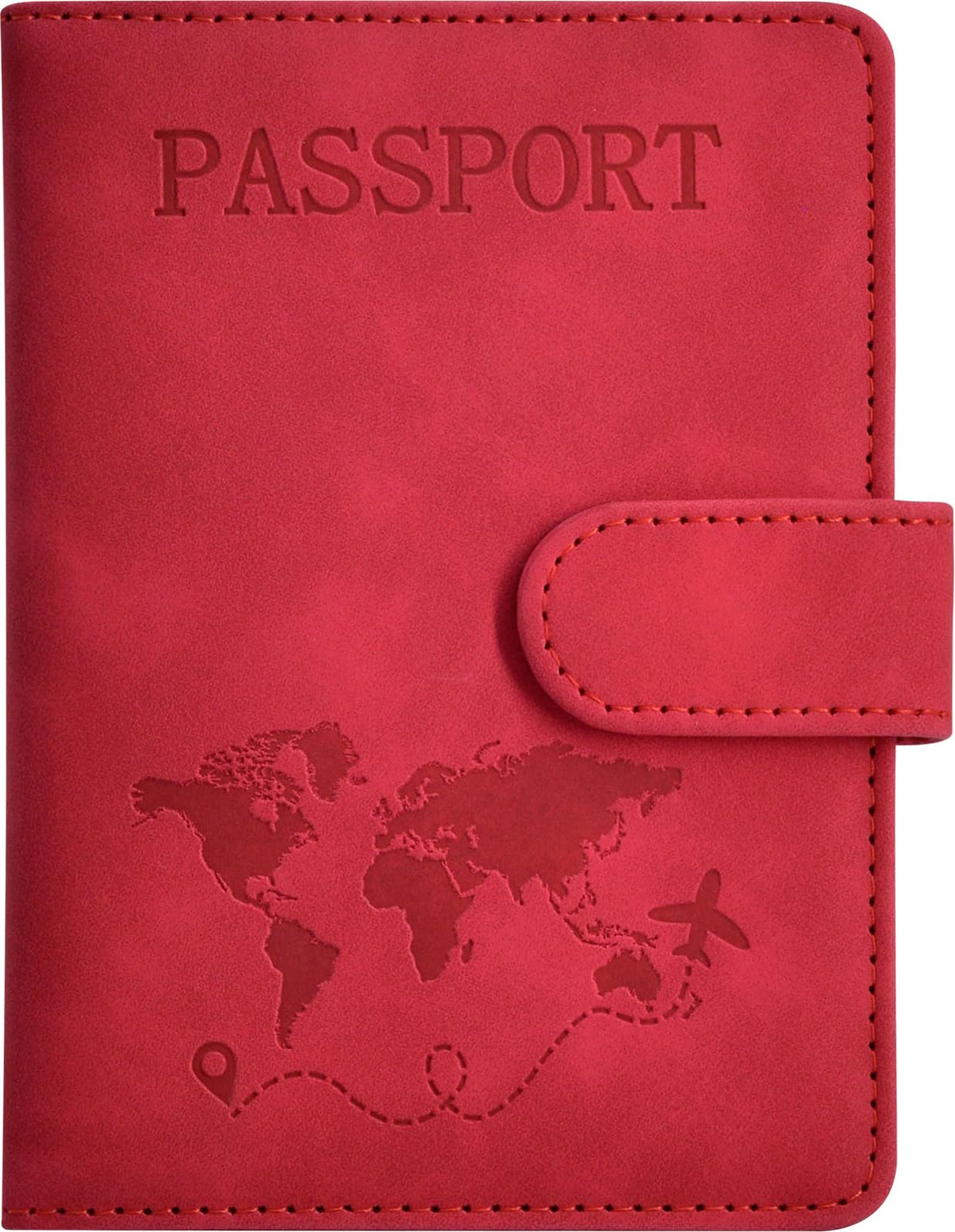 Passport Holder, Leather Travel Wallet RFID Blocking Card Cases Cover