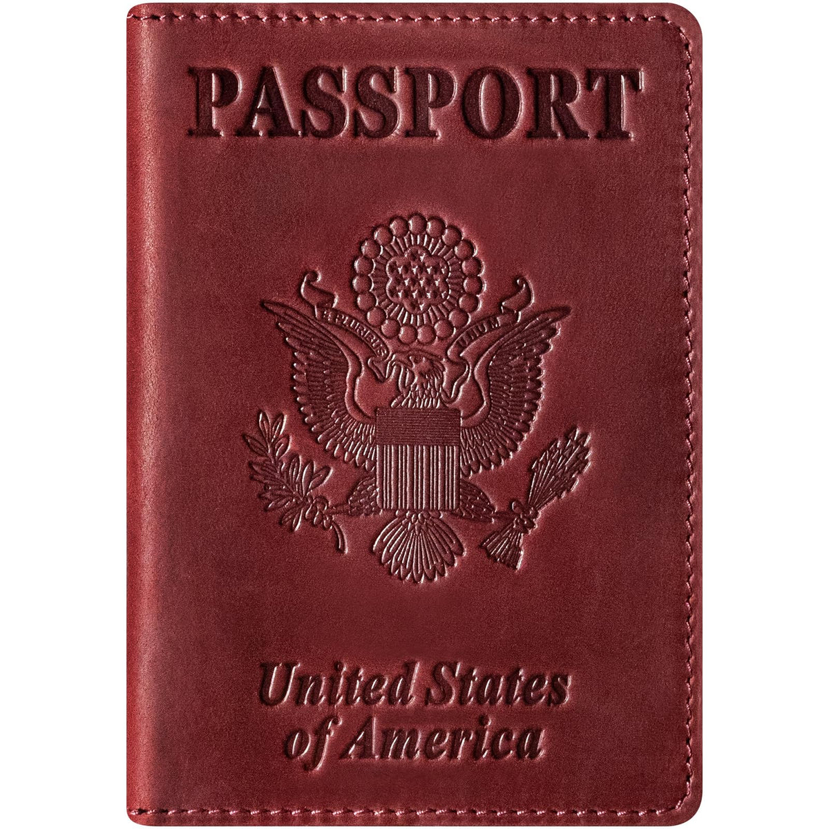 BIAOTIE Premium Leather Passport Holder Covers, Rfid Travel Wallet Passport Document Holder, Travel Essentials Wallet Cover Case for Men and Women (Black)
