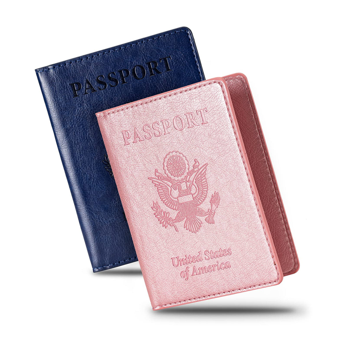 2 Pcs Passport Holders,Ultra Slim Passport Wallet for Travel Essentials