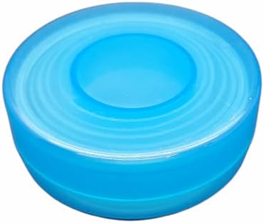 Handy Housewares Travel Size Collapsible Drinking Cup and Built in Pill Box Case - Blue (1-Pack)