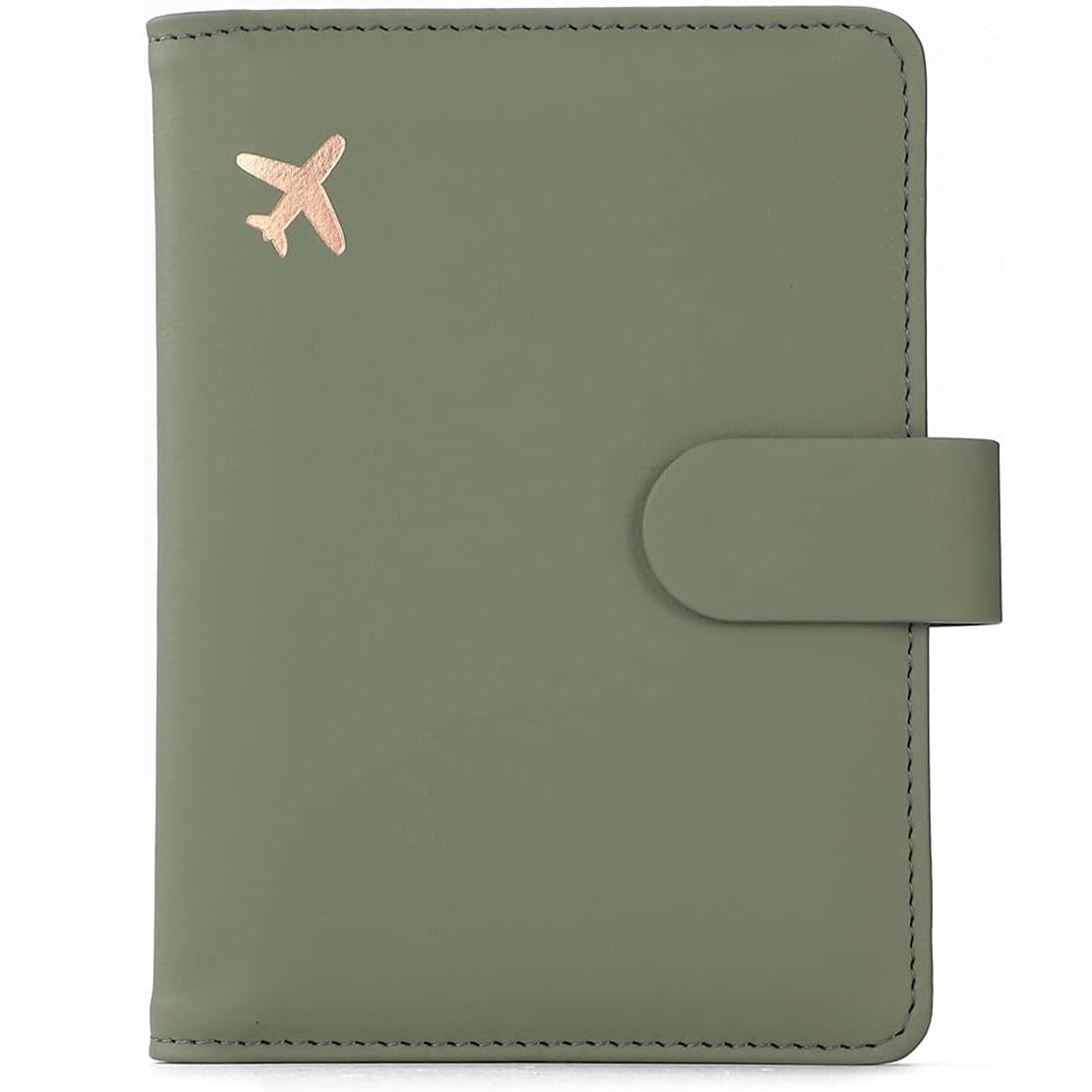 Melsbrinna Premium Leather Passport Holder Covers Case, Waterproof Rfid Blocking Travel Wallet Passport Holder with Pen Holder, Cute Passport Book for Women/Men