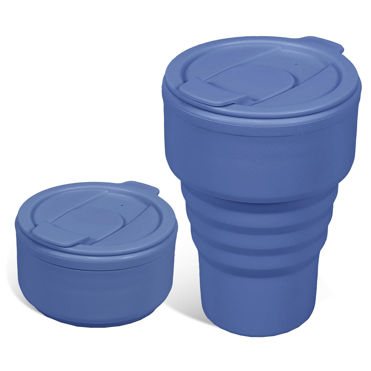 Foldable Silicone Water Bottle 13oz - Collapsible Travel Cup, BPA-Free, Leak-Proof - Portable Reusable Drinking Bottle for Camping, Hiking, Gym, Office - Black