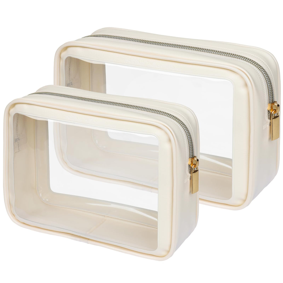 PACKISM Clear Makeup Bag Foldable - TSA Approved Toiletry Bag for Travel