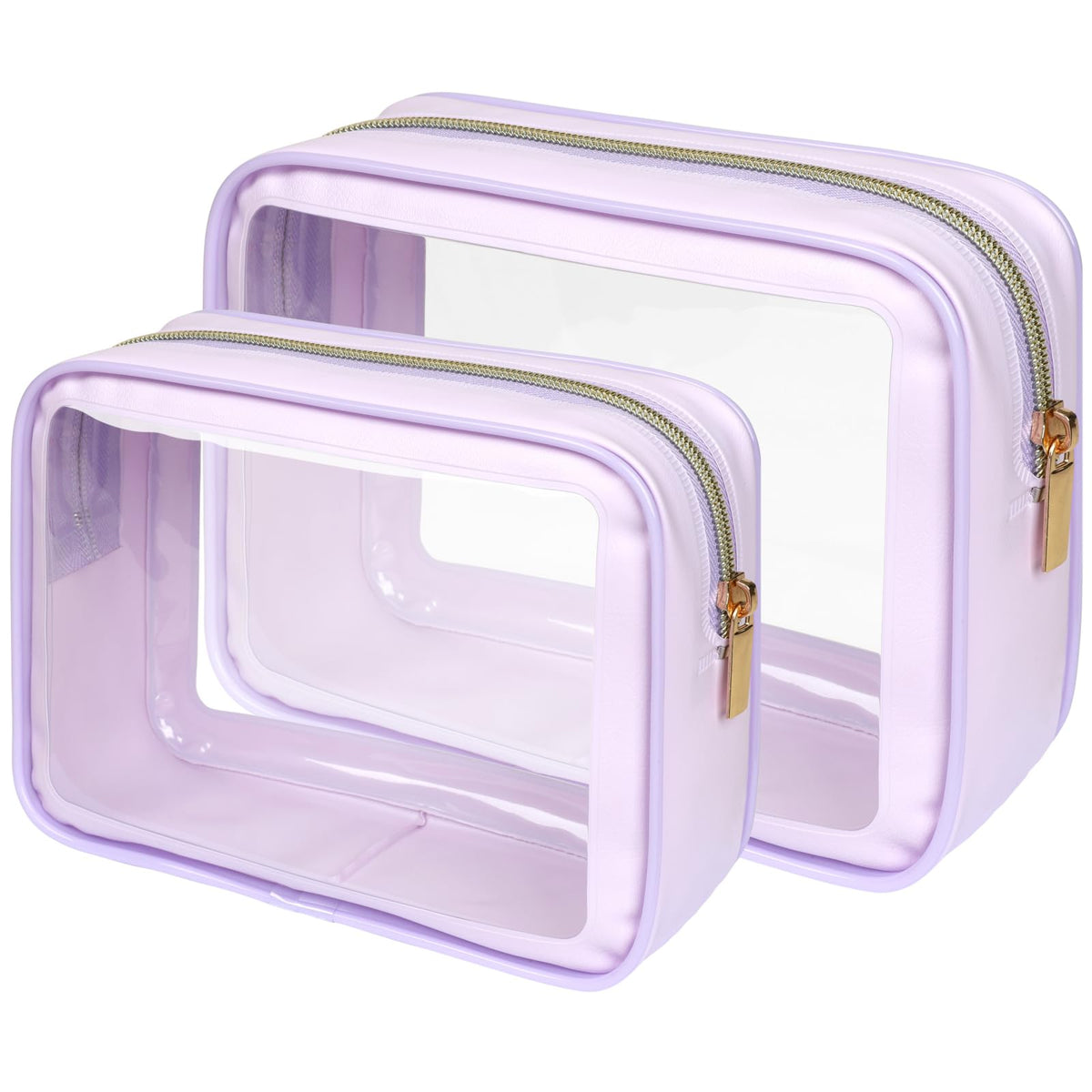 PACKISM Clear Makeup Bag Foldable - TSA Approved Toiletry Bag for Travel