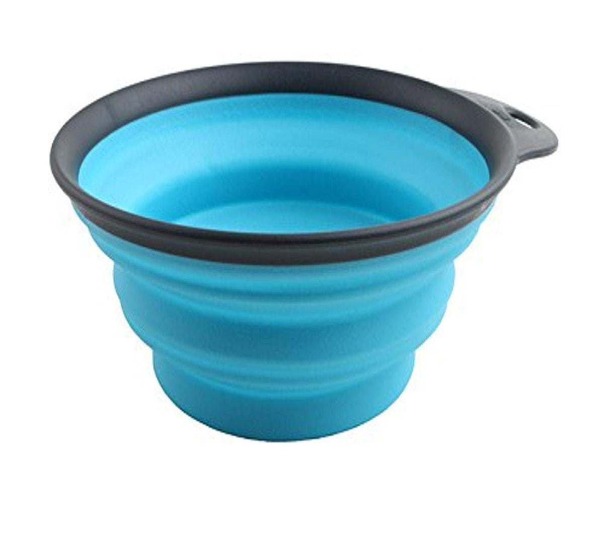 Dexas Pets Collapsible Travel Cup, Small/1 Cup Capacity, Light Gray