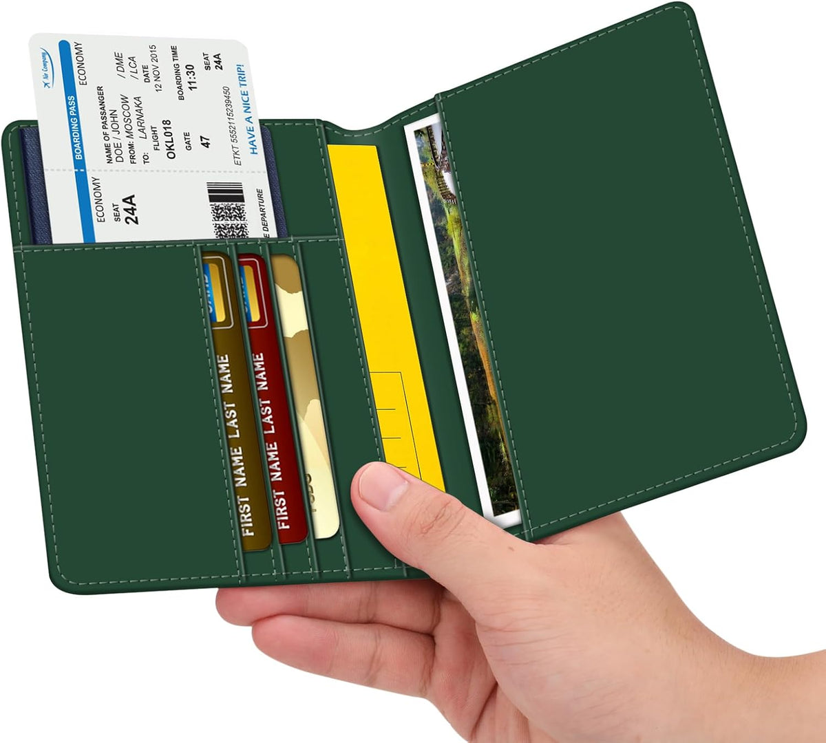 FINTIE Passport Holder, Slim Travel Wallet RFID Blocking Card Case Cover