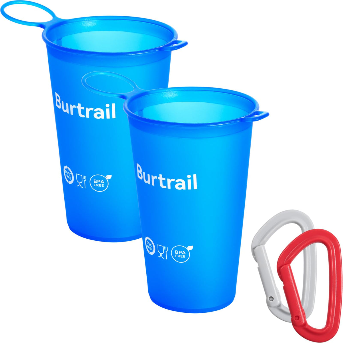 200 ml/6.8 oz-2Pack-Collapsible Cup TPU Running Water Cup Foldable Reusable Protable for Running,Backpacking,Traveling,Climbing,Marathon-BPA Free,SkyBlue