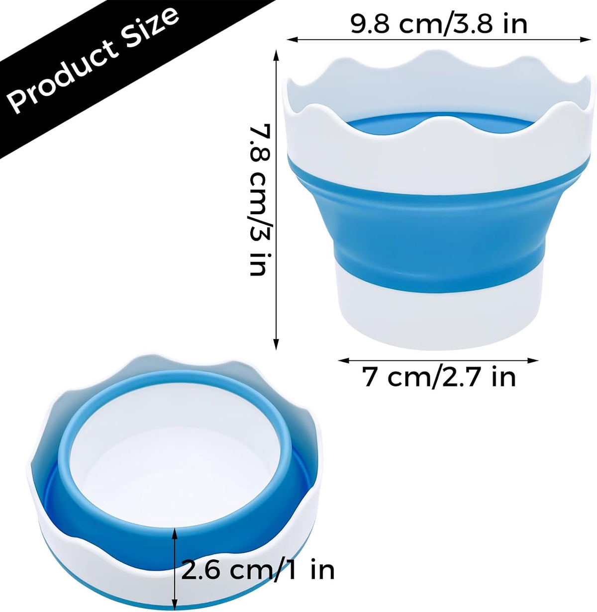 Paint Water Cup for Painting - Collapsible Paint Brush Washer