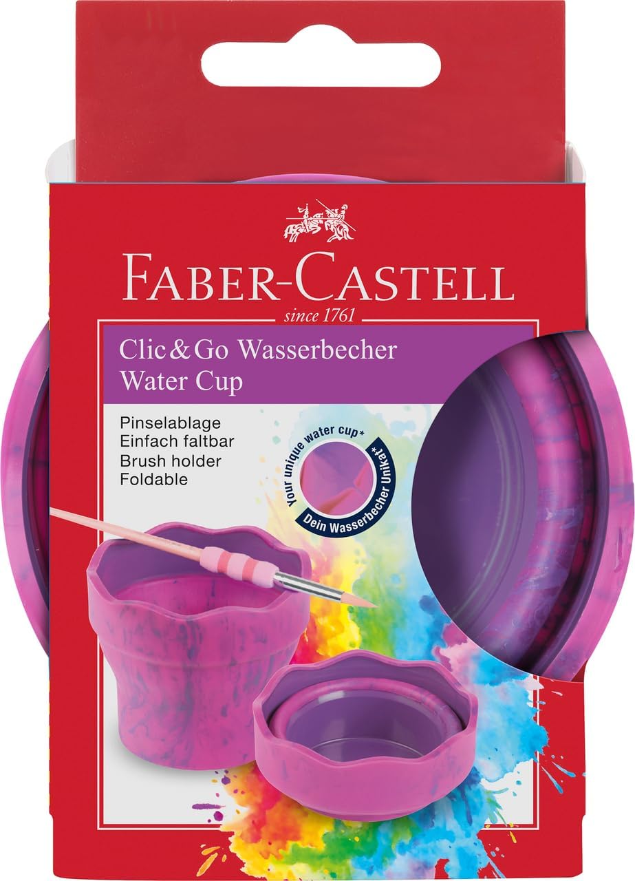 Faber-Castell Clic&Go 181527 Water Cup Pink Marble
