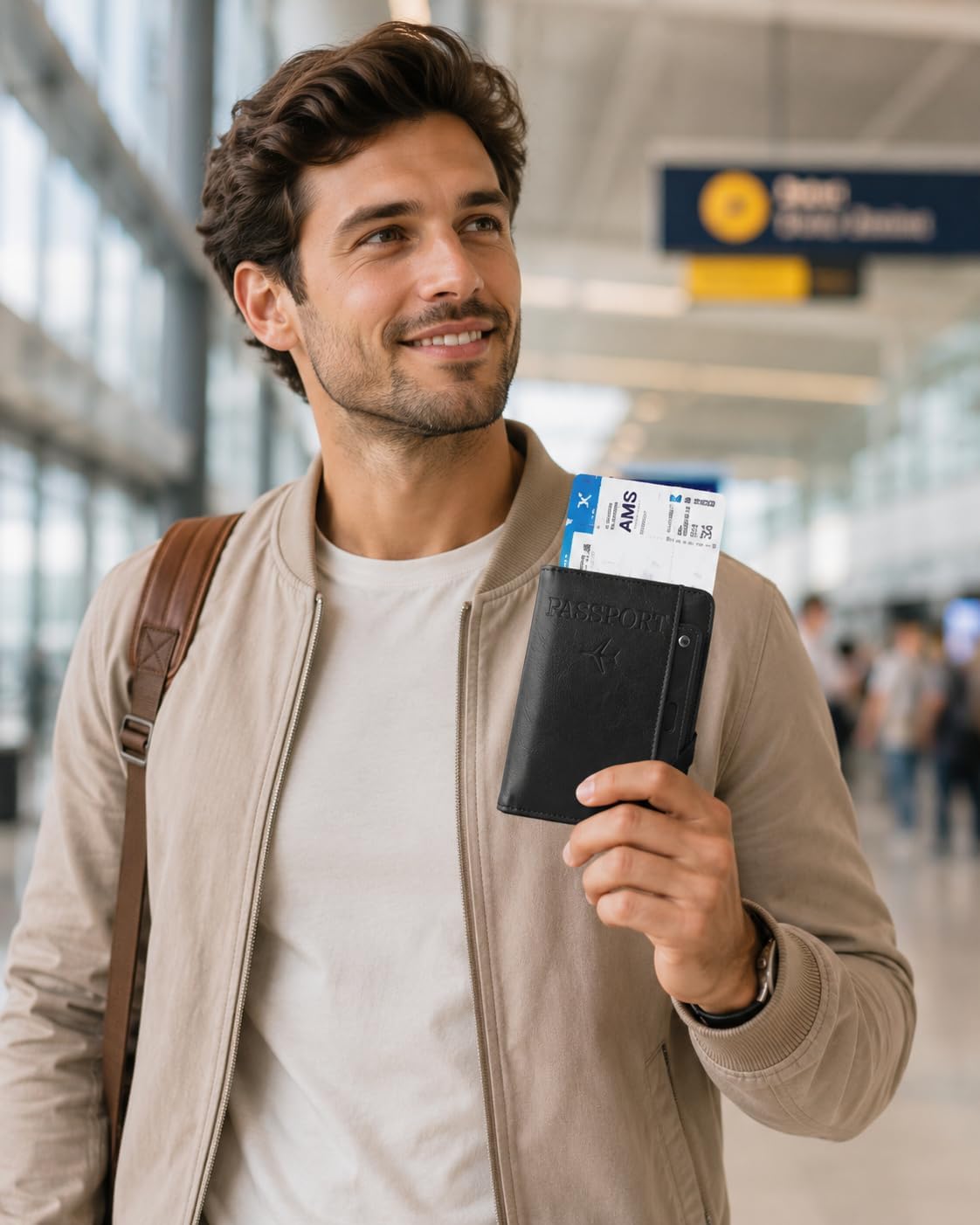 RFID Passport Holder for Travel, Slim Passport Wallet Travel