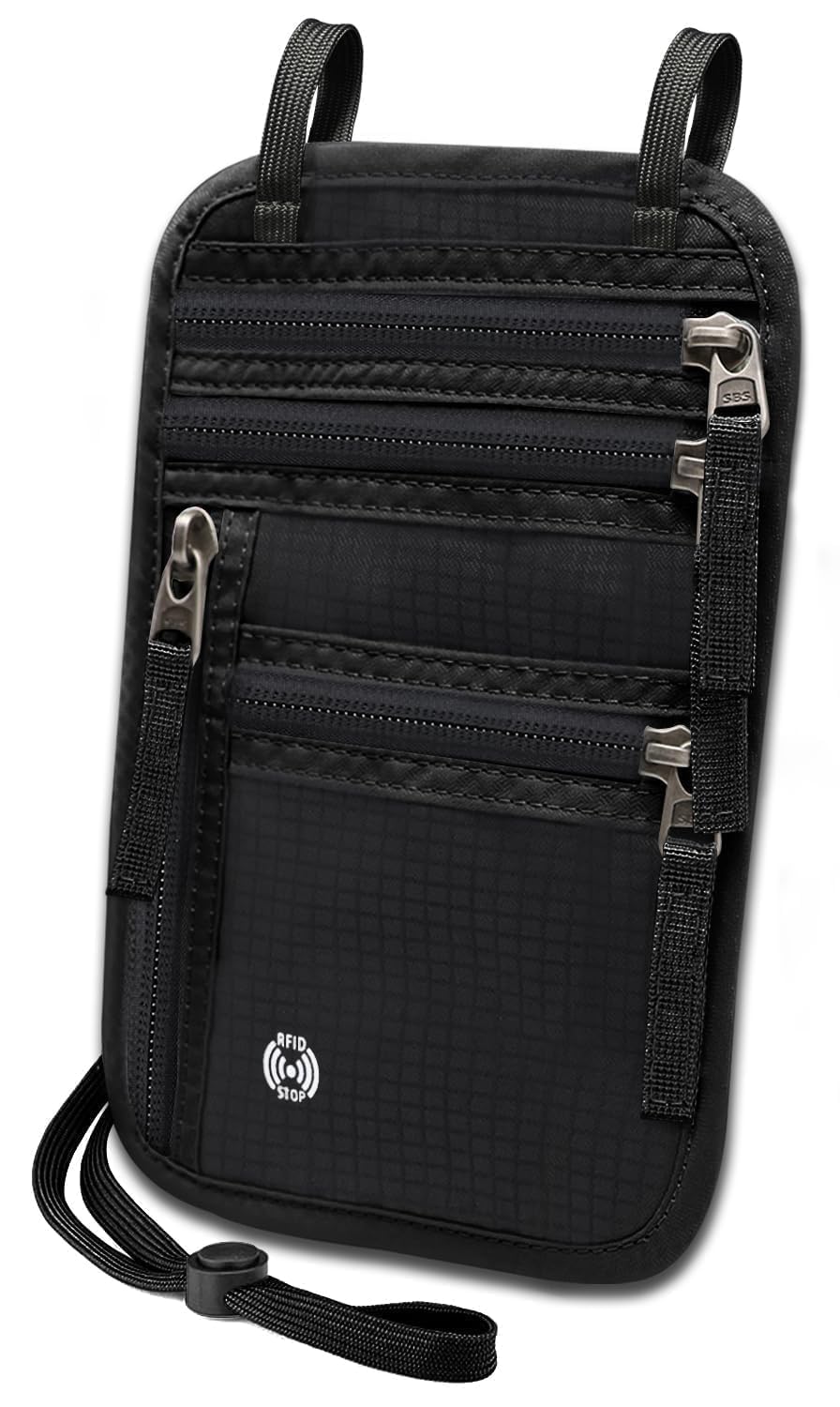 Sizobi Passport Holder for Travel Men, RFID Blocking Passport Covers Case