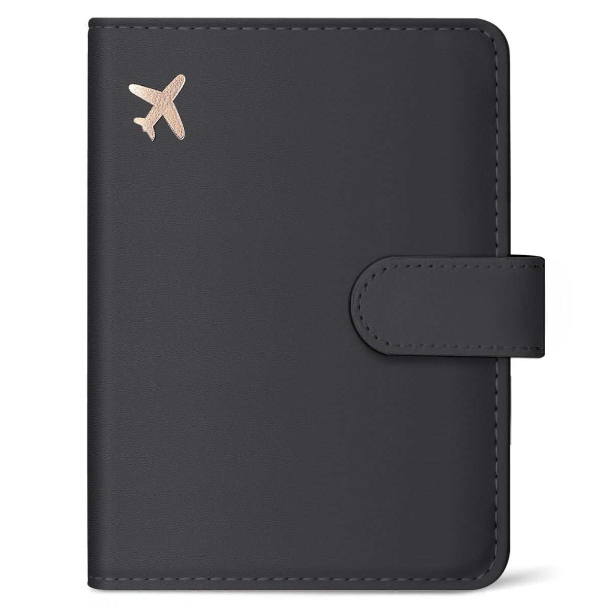 Passport Holder for Travel, RFID Blocking Wallet with Magnetic Closure