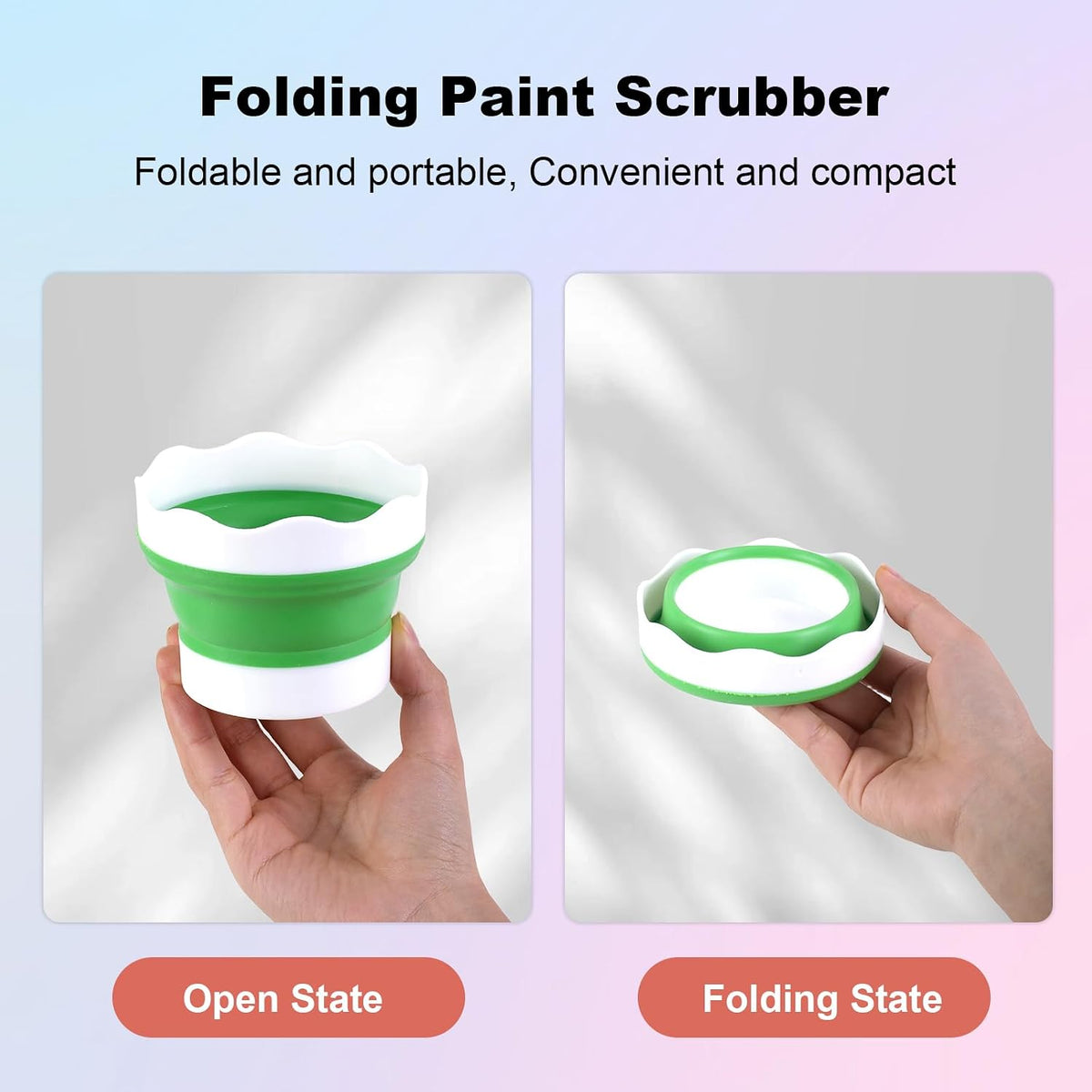 4PCS Collapsible Paint Cup, Paint Water Cup Collapsible Water Cups