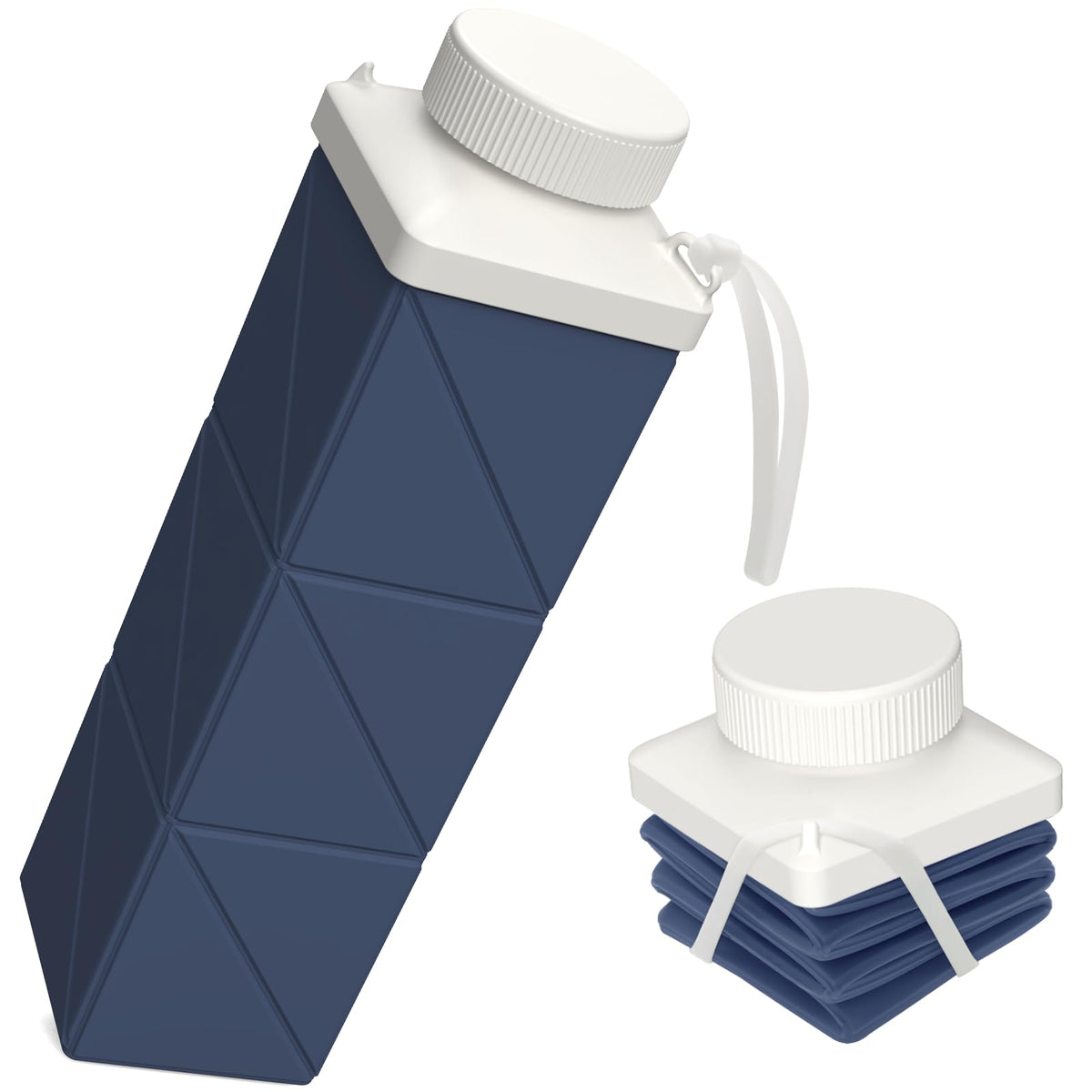 BEAUTAIL Collapsible Water Bottles 21oz/610mL, Silicone Travel Water Bottle