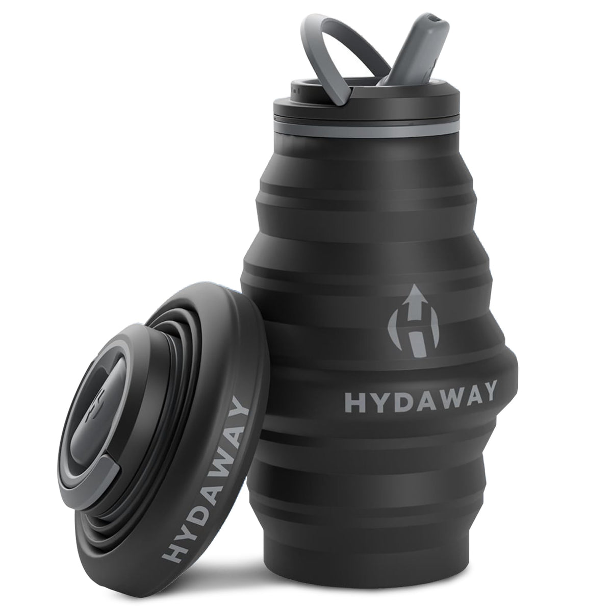 HYDAWAY 17oz Collapsible Water Bottle, Packable Leakproof for Travel
