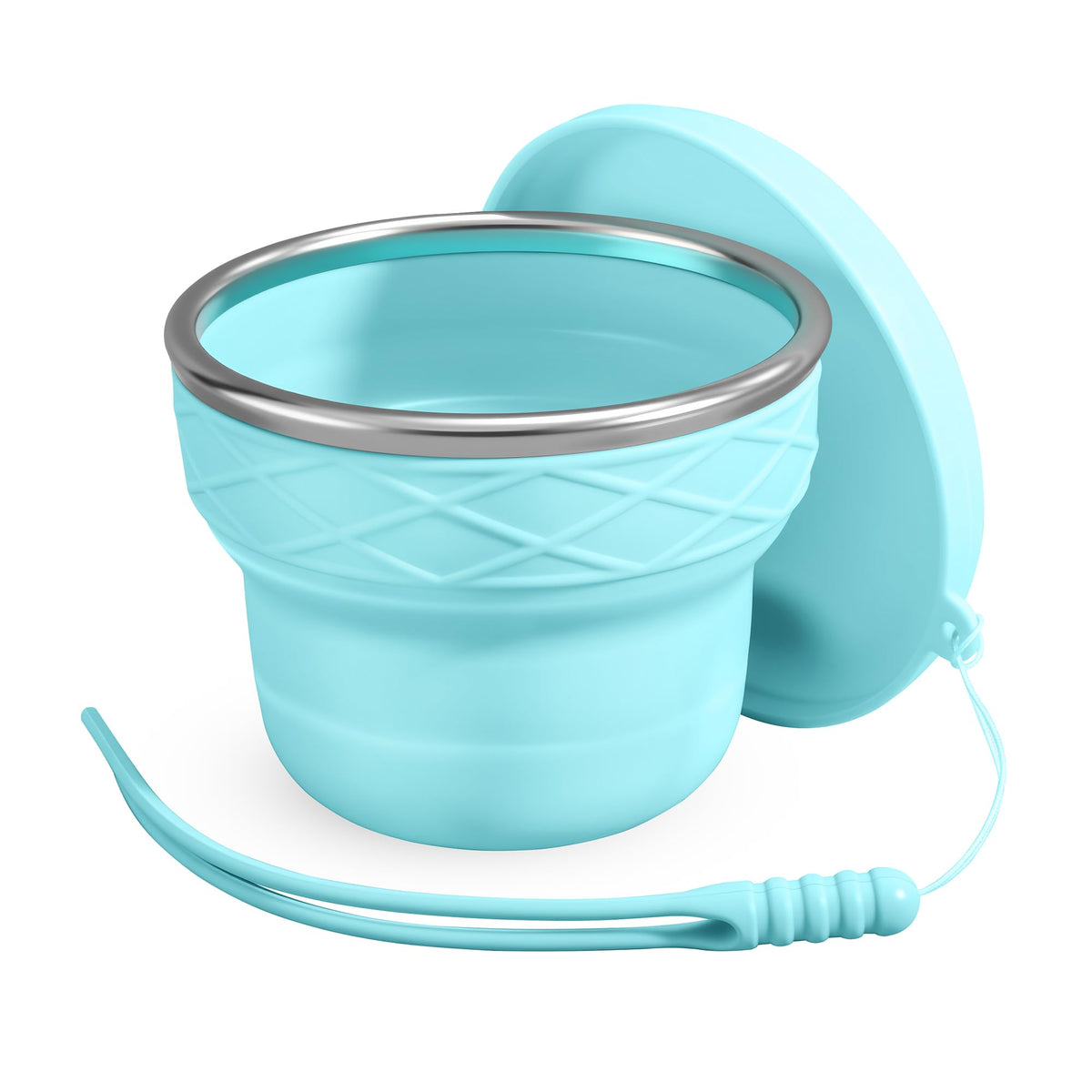 Silicone Collapsible Travel Cup, 7oz BPA-Free(Yellow)