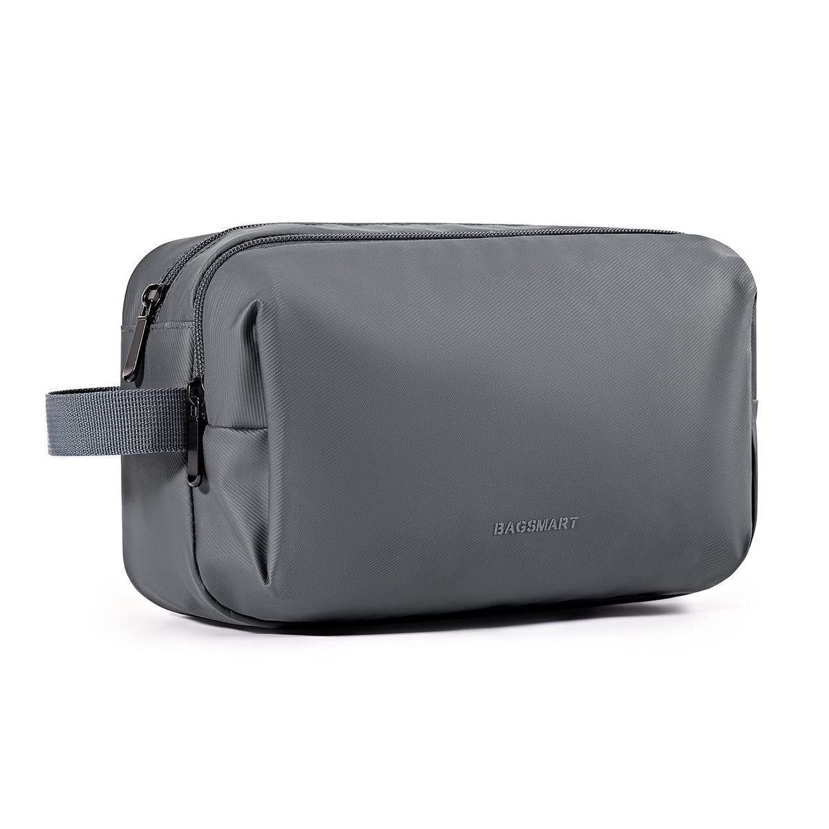 BAGSMART Toiletry Bag for Men, Travel Toiletry Organizer Dopp Kit Water-resistant Shaving Bag for Toiletries Accessories, Door Room Essentials,Navy Blue-medium