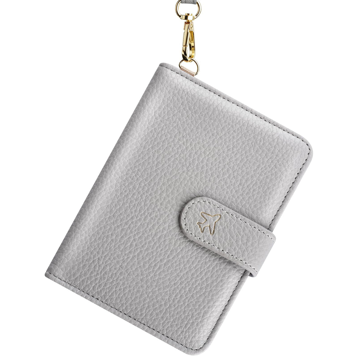 Passport Holder for Travel, Passport Wallet with Neck Strap RFID Blocking, Passport Book Cover Case with Card Slots, Travel Gifts for Women Men