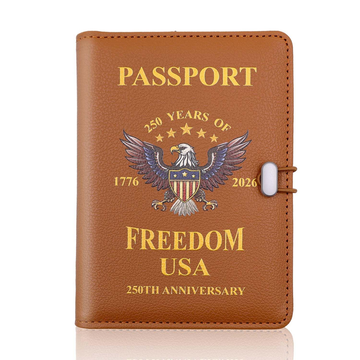 Melsbrinna Premium Leather Passport Holder Covers Case, Waterproof Rfid Blocking Travel Wallet Passport Holder with Pen Holder, Cute Passport Book for Women/Men