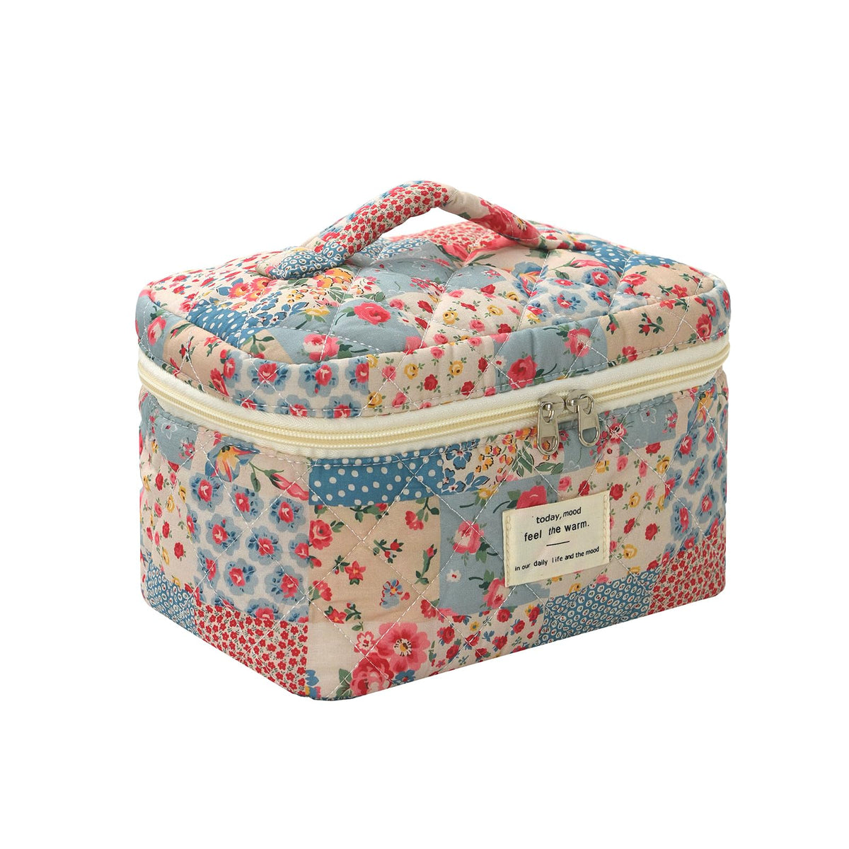 uekeboag Large Travel Quilted Makeup Bag for Women