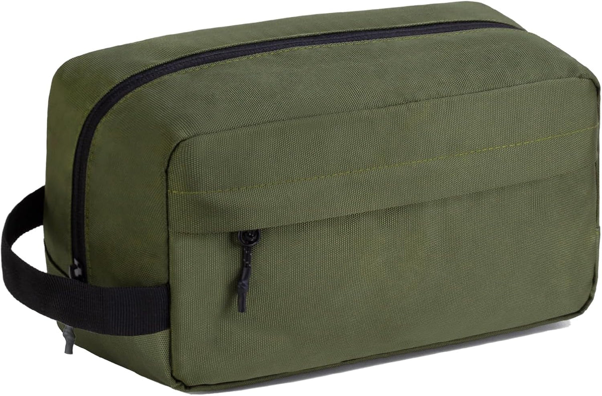 Vorspack Travel Toiletry Bag for Men - Hanging Toiletries Bag Water Resistant Travel Bag for Toiletries Accessories - Army Green