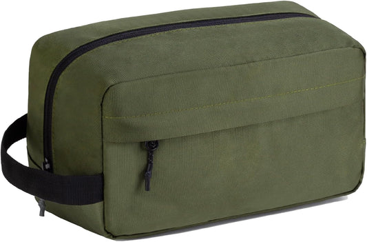 Vorspack Travel Toiletry Bag for Men - Hanging Toiletries Bag Water Resistant Travel Bag for Toiletries Accessories - Army Green