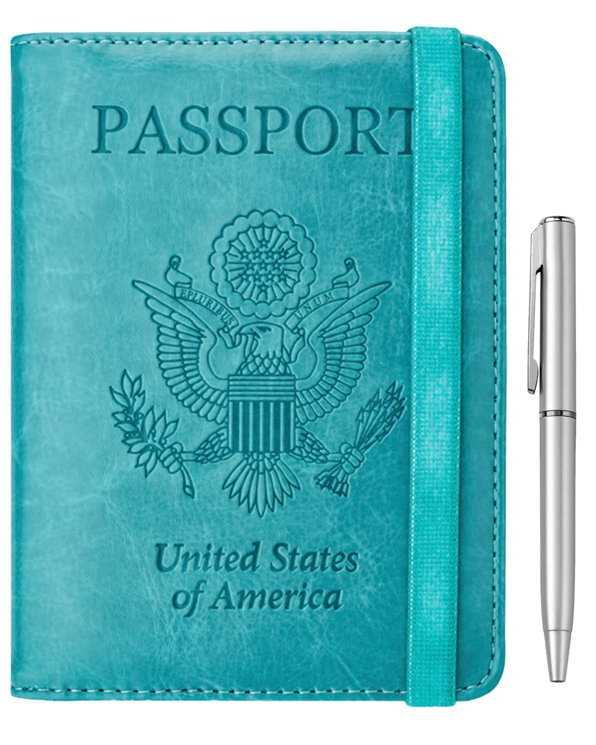 WALNEW Passport Holder for Travel, RFID Blocking Passport Wallet & Cover