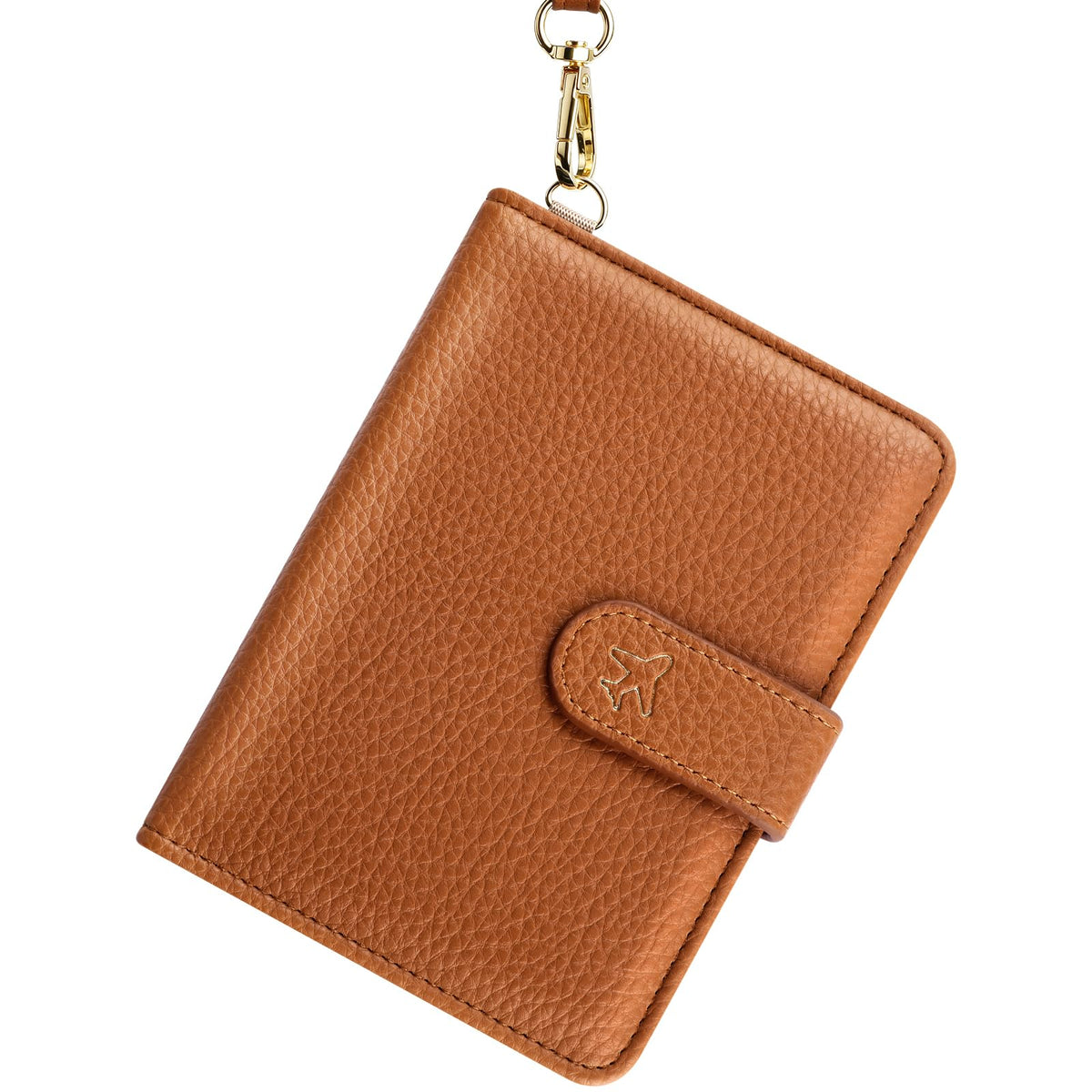 Passport Holder for Travel, Passport Wallet with Neck Strap RFID Blocking, Passport Book Cover Case with Card Slots, Travel Gifts for Women Men