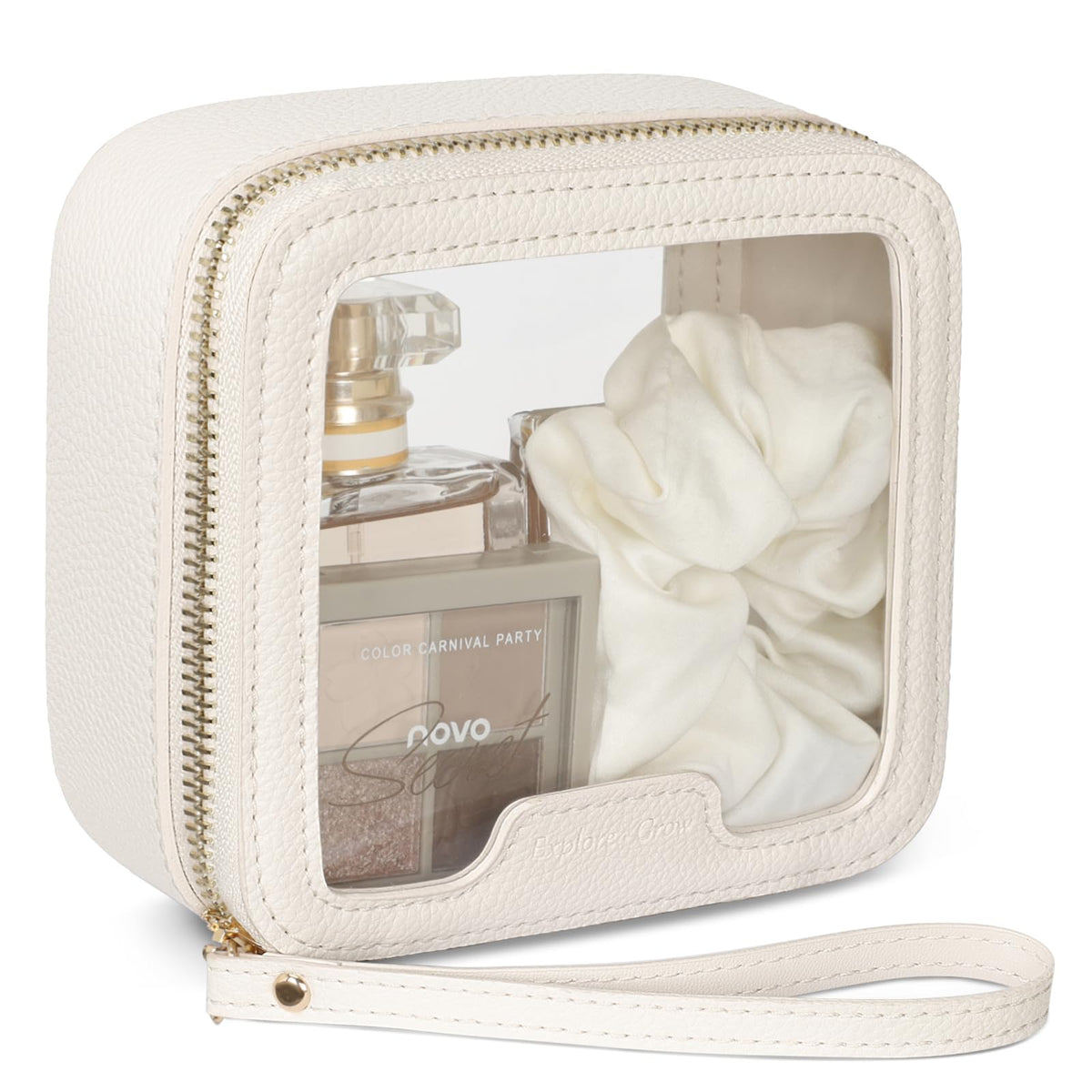 PACKISM Clear Makeup Bag Foldable - TSA Approved Toiletry Bag for Travel