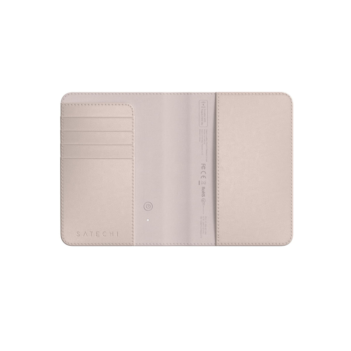 Satechi Passport Holder with Find My Tracking, 4-Slot Card Wallet, Black