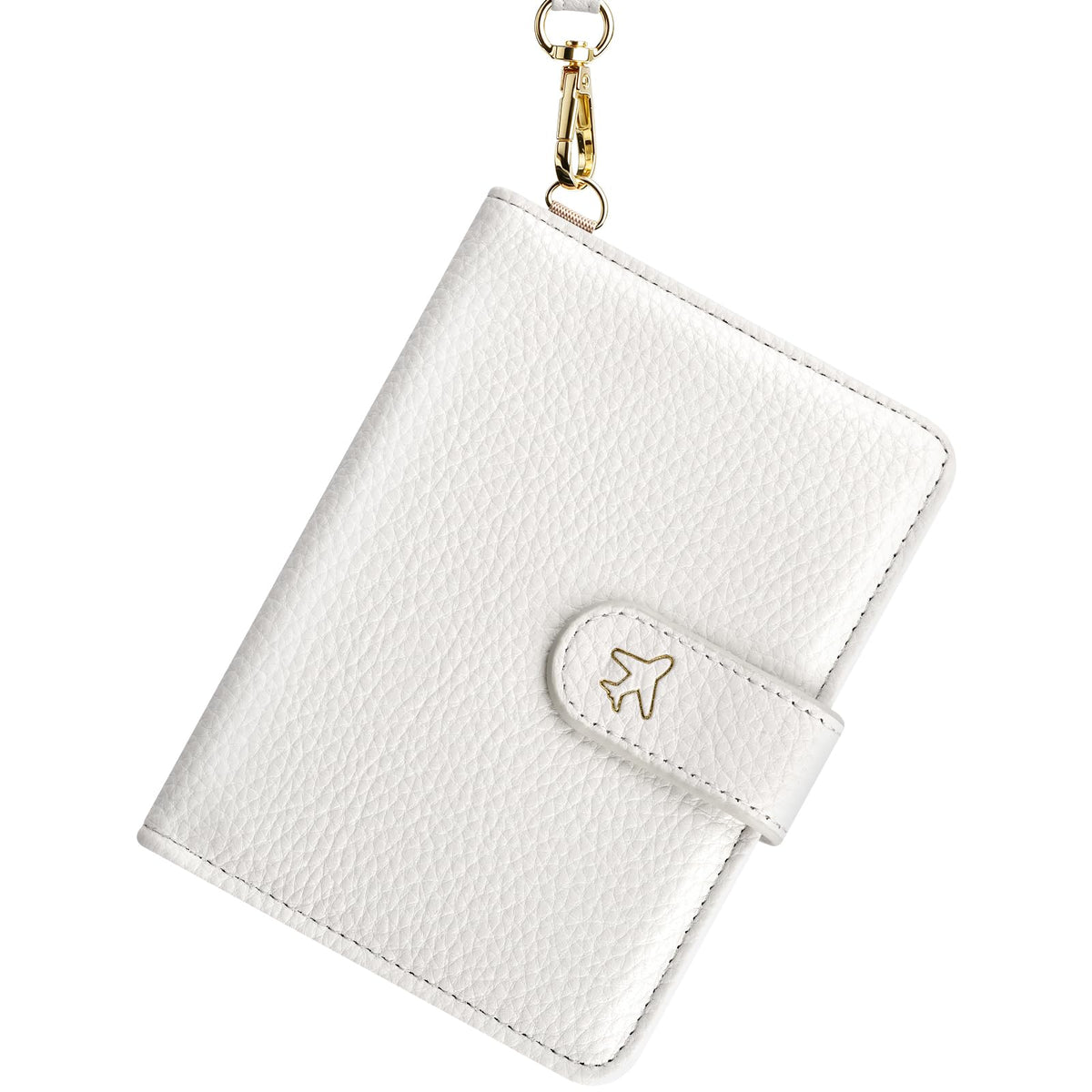 Passport Holder for Travel, Passport Wallet with Neck Strap RFID Blocking, Passport Book Cover Case with Card Slots, Travel Gifts for Women Men