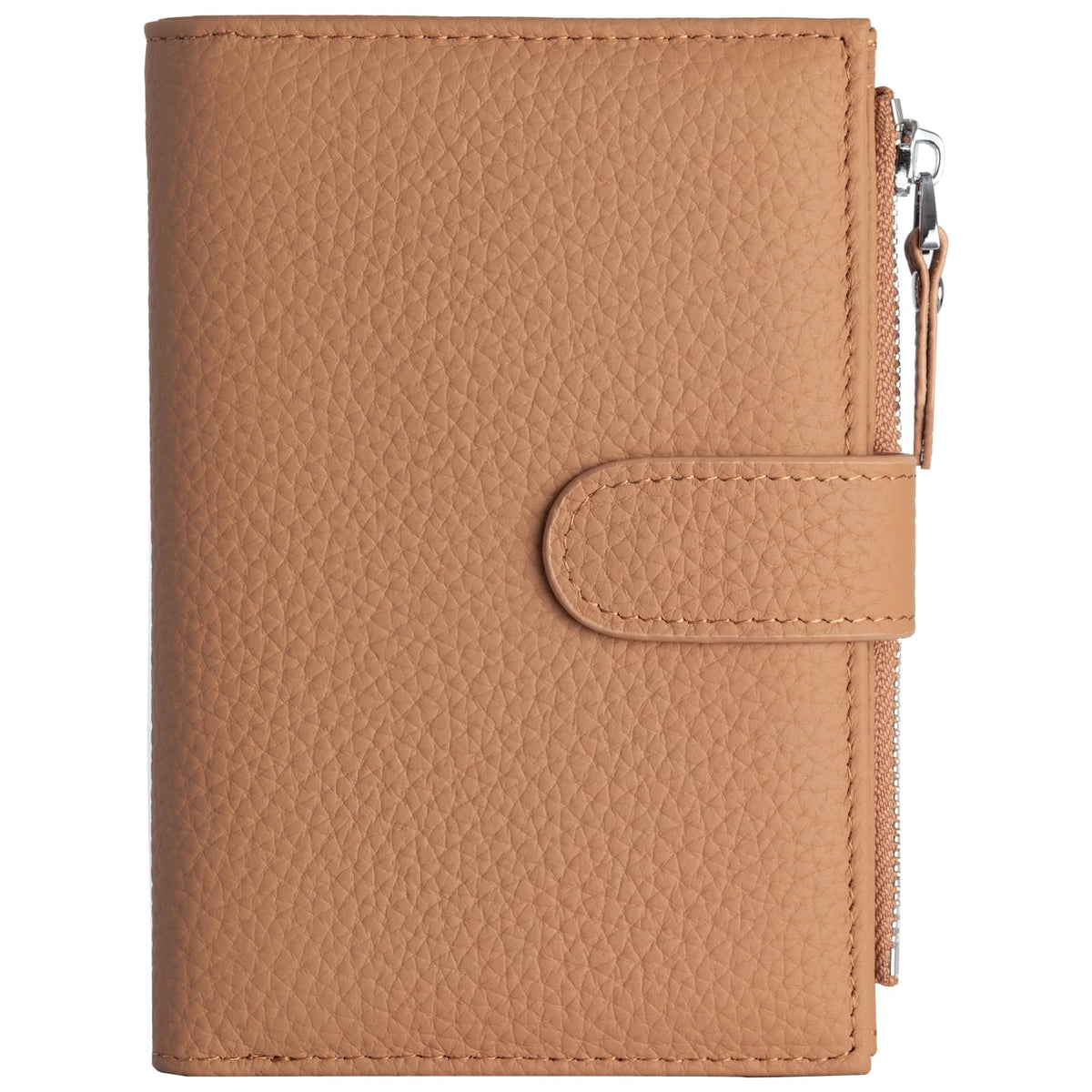 Passport wallet and Card Slot Combo RFID Blocking Leather Travel Passport Wallet for Men and Women with Zippered Coins Pocket Passport holder, Deep Green