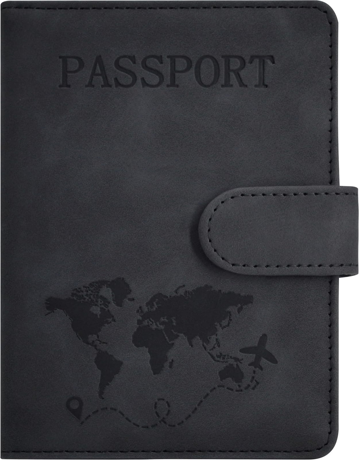 Passport Holder, Leather Travel Wallet RFID Blocking Card Cases Cover