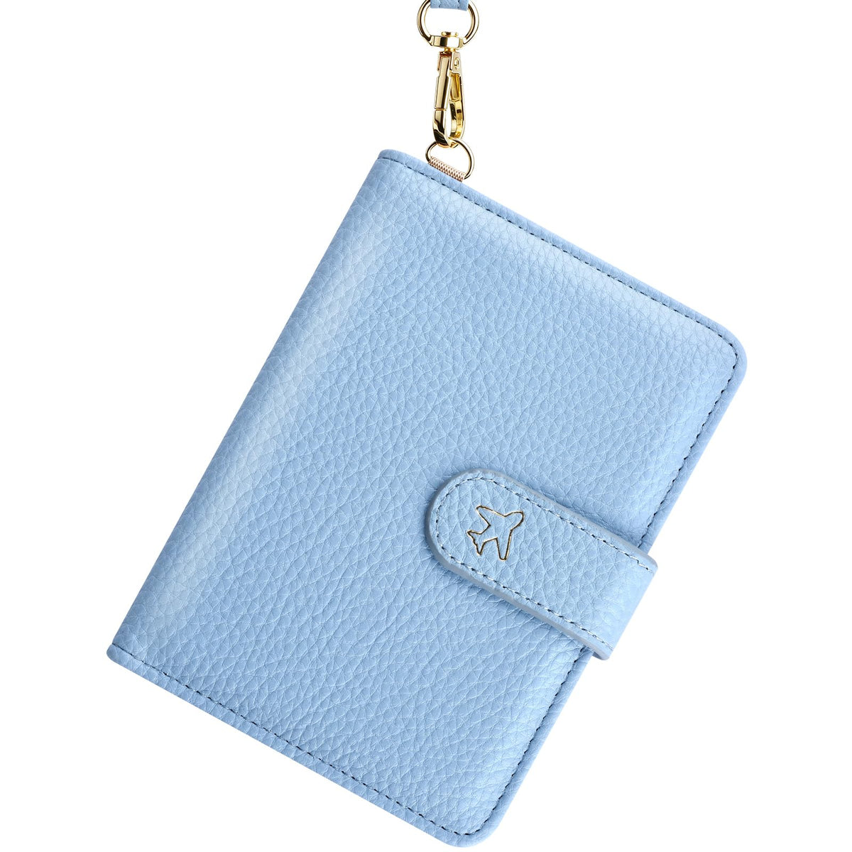 Passport Holder for Travel, Passport Wallet with Neck Strap RFID Blocking, Passport Book Cover Case with Card Slots, Travel Gifts for Women Men