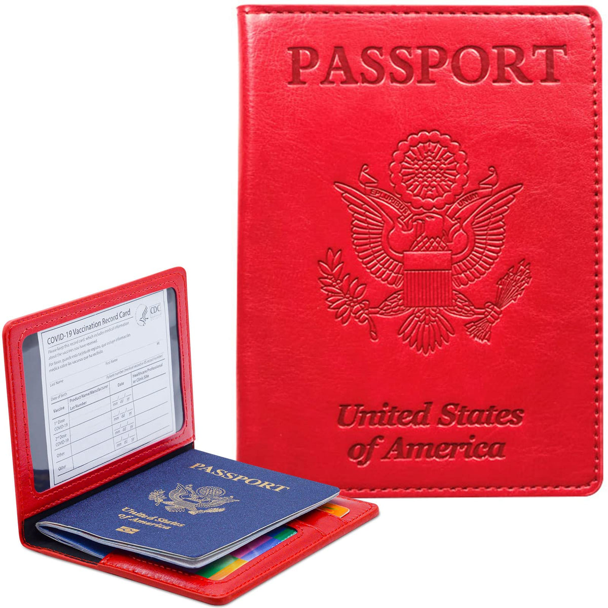 Passport Holder Wallet Cover Case RFID Blocking Slot Travel Accessories