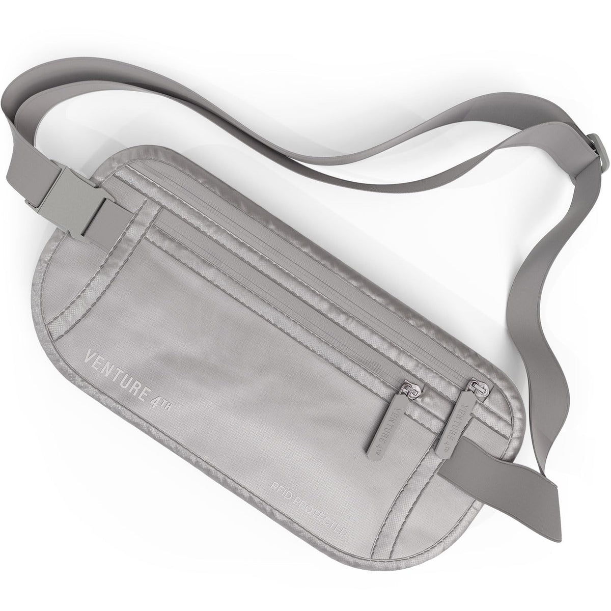 VENTURE 4TH Travel Money Belt, RFID Blocking Passport Holder - Black