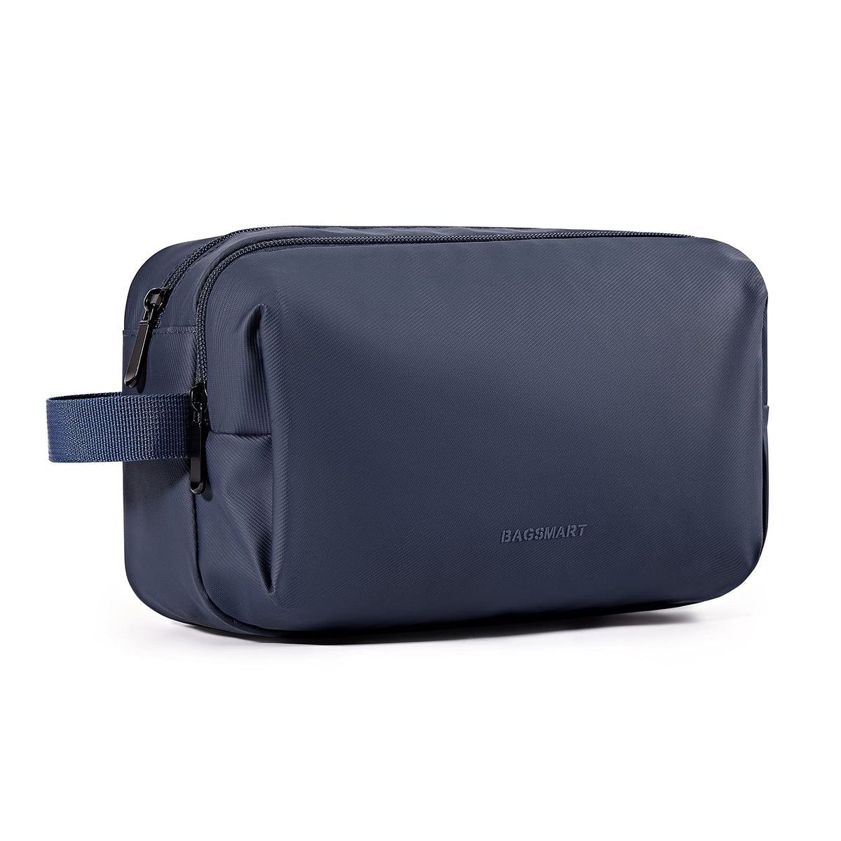 BAGSMART Toiletry Bag for Men, Travel Toiletry Organizer Dopp Kit Water-resistant Shaving Bag for Toiletries Accessories, Door Room Essentials,Grey-medium