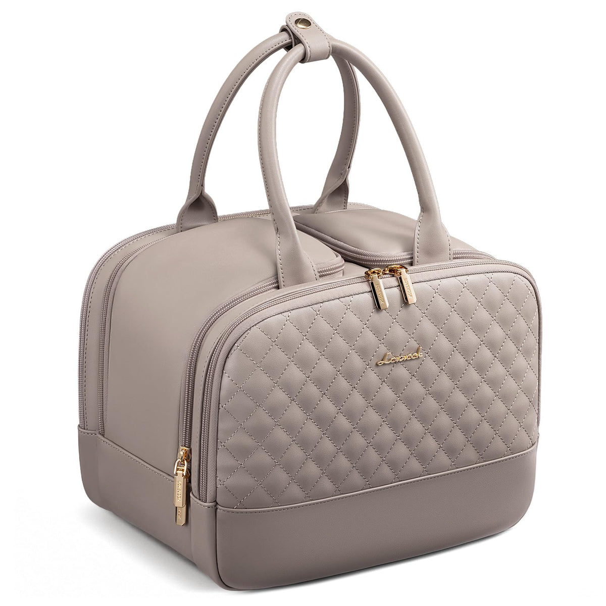 LOVEVOOK Large Makeup Bag for women, Leather Travel Toiletry Bag