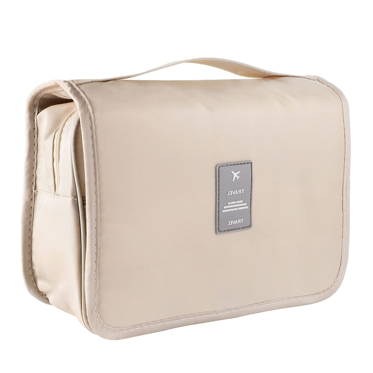 Hanging Toiletry Bag for Women, Portable Cosmetic Summer Beach Bag, Floral
