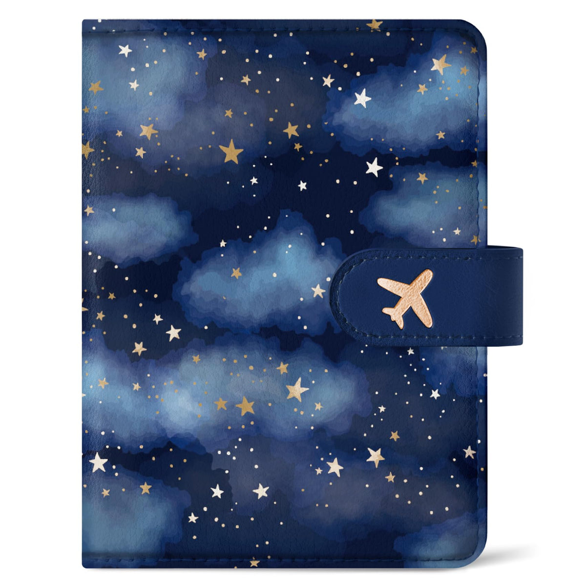 Passport Holder for Travel, RFID Blocking Wallet with Magnetic Closure