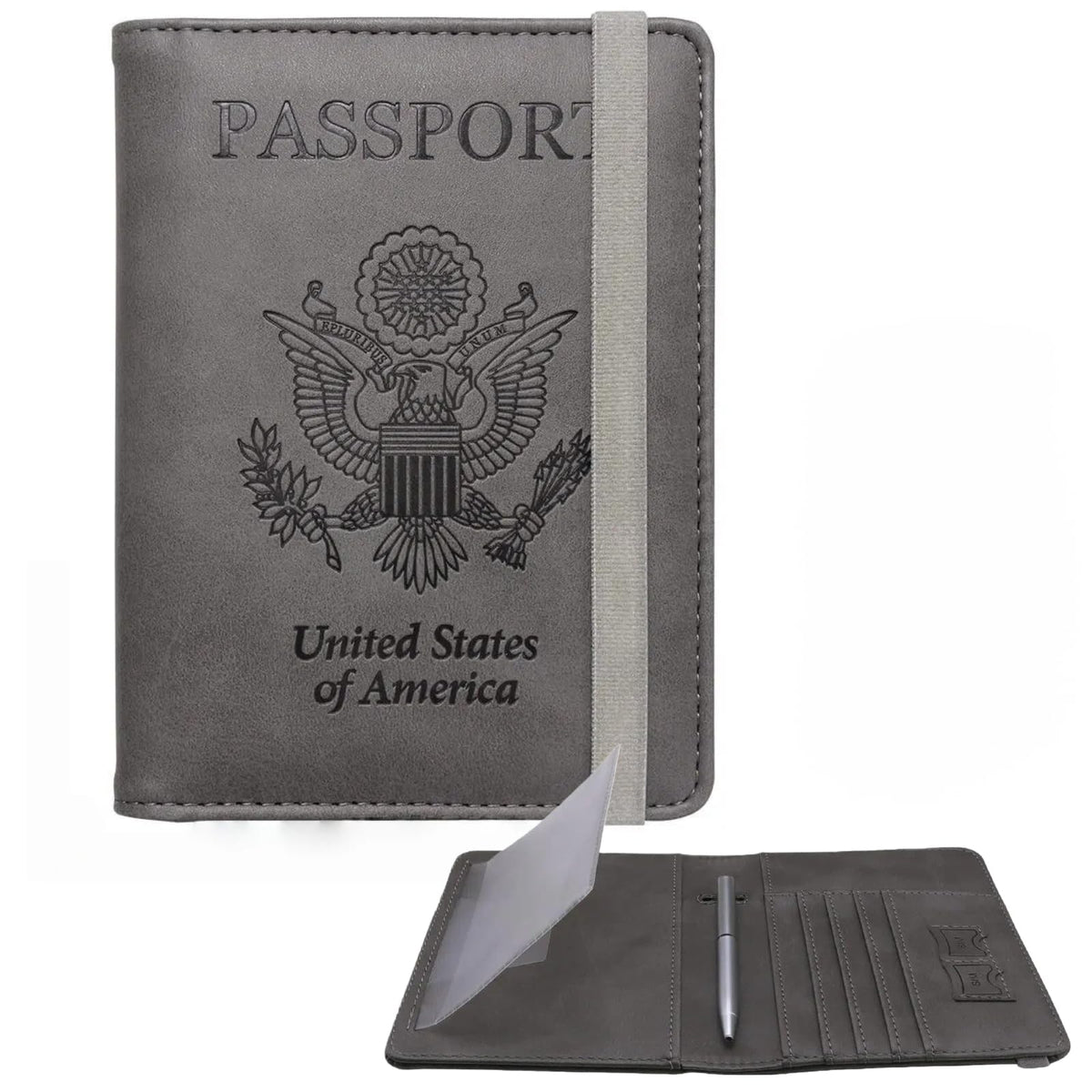 WALNEW Passport Holder for Travel, RFID Blocking Passport Wallet & Cover