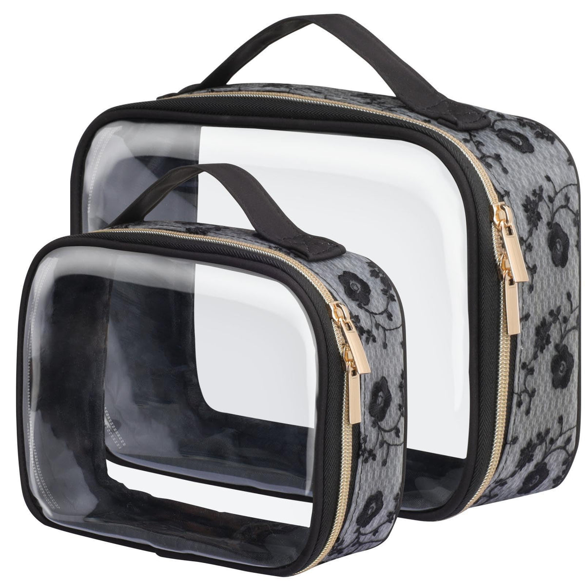 PACKISM Clear Makeup Bag Foldable - TSA Approved Toiletry Bag for Travel