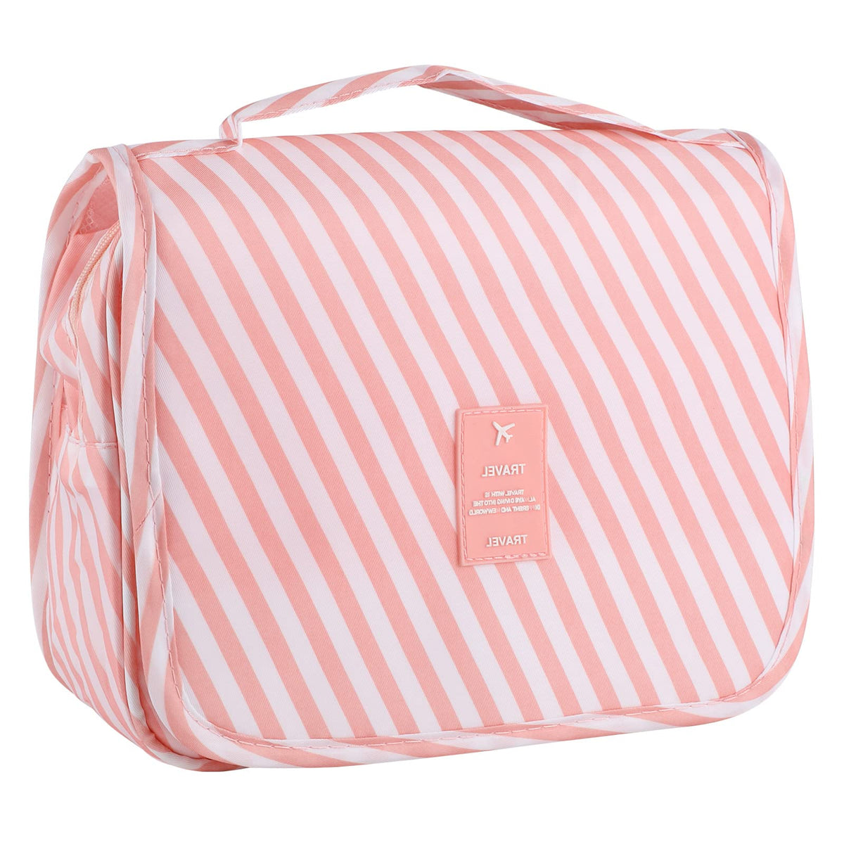 Hanging Toiletry Bag for Women, Portable Cosmetic Summer Beach Bag, Floral