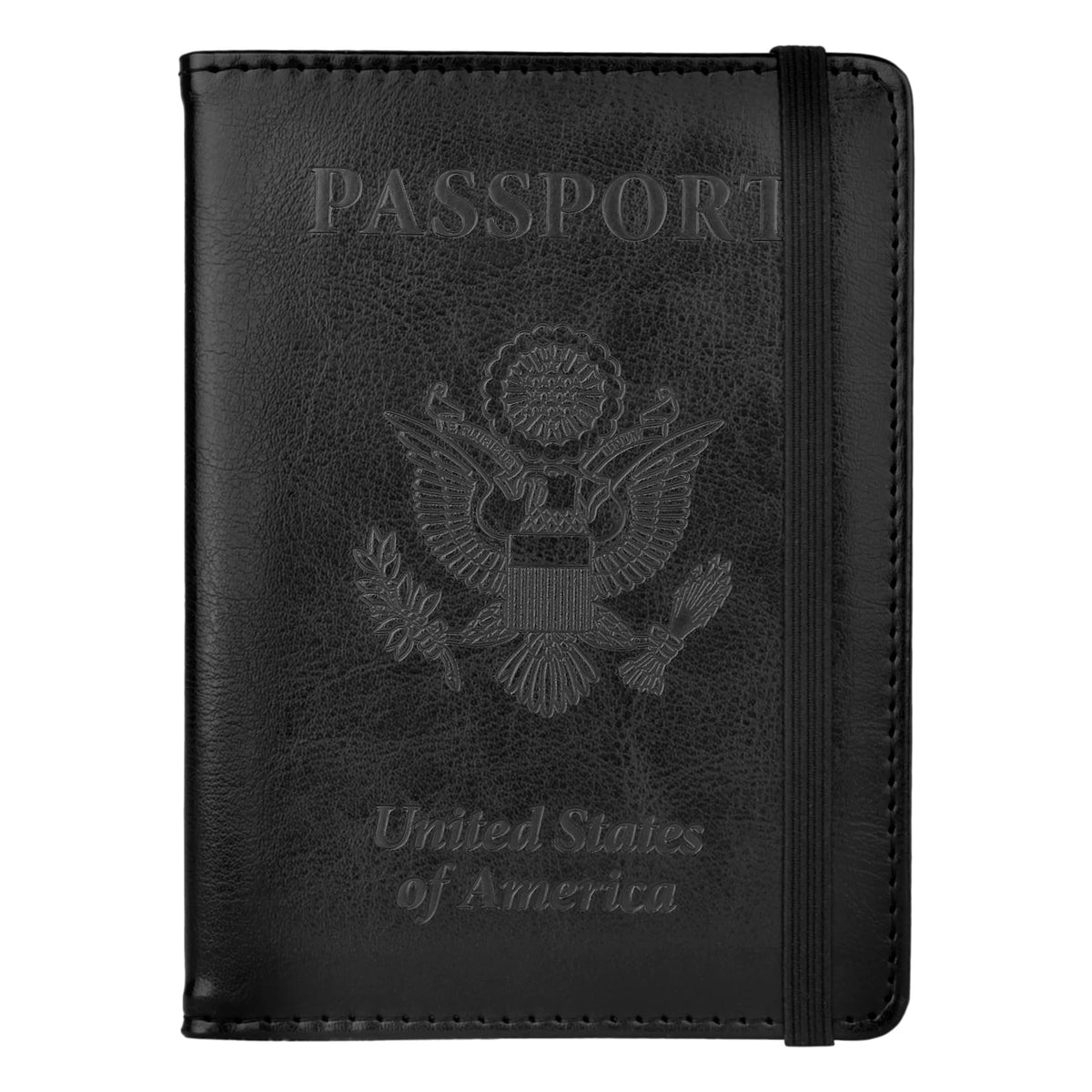 Passport Holder for Travel, Leather Passport Cover Wallet Case RFID Blocking Passport Book Holders for Travel Women Men Family Travels Must Haves Essentials, Purple