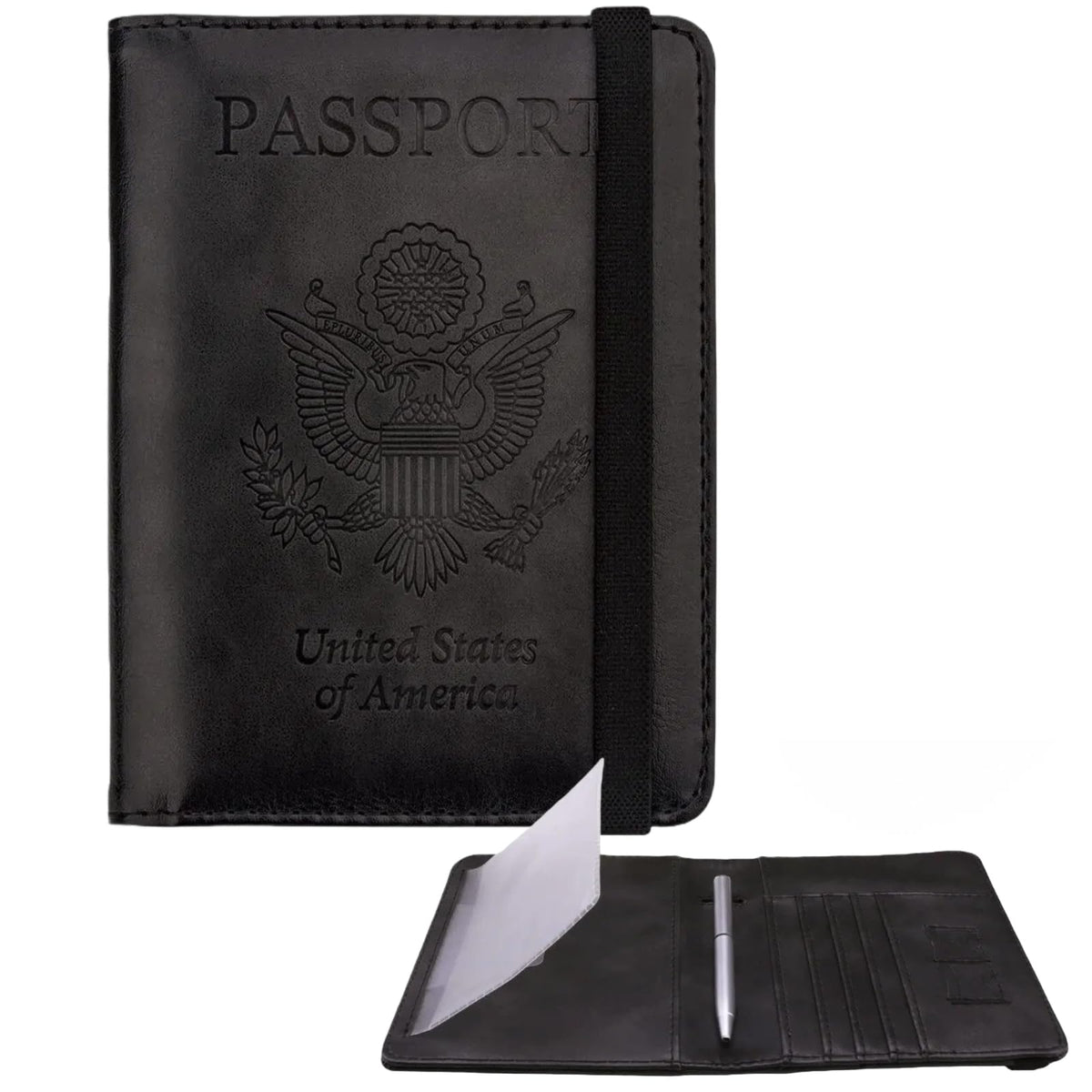 WALNEW Passport Holder for Travel, RFID Blocking Passport Wallet & Cover