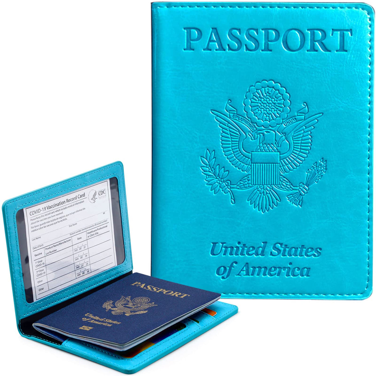 Passport Holder Wallet Cover Case RFID Blocking Slot Travel Accessories