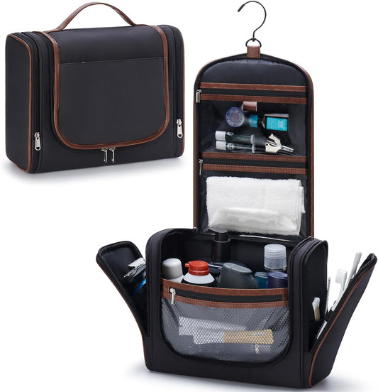 ZAHNI Men’s Hanging Toiletry Bag, Large Capacity Toiletry Organizer