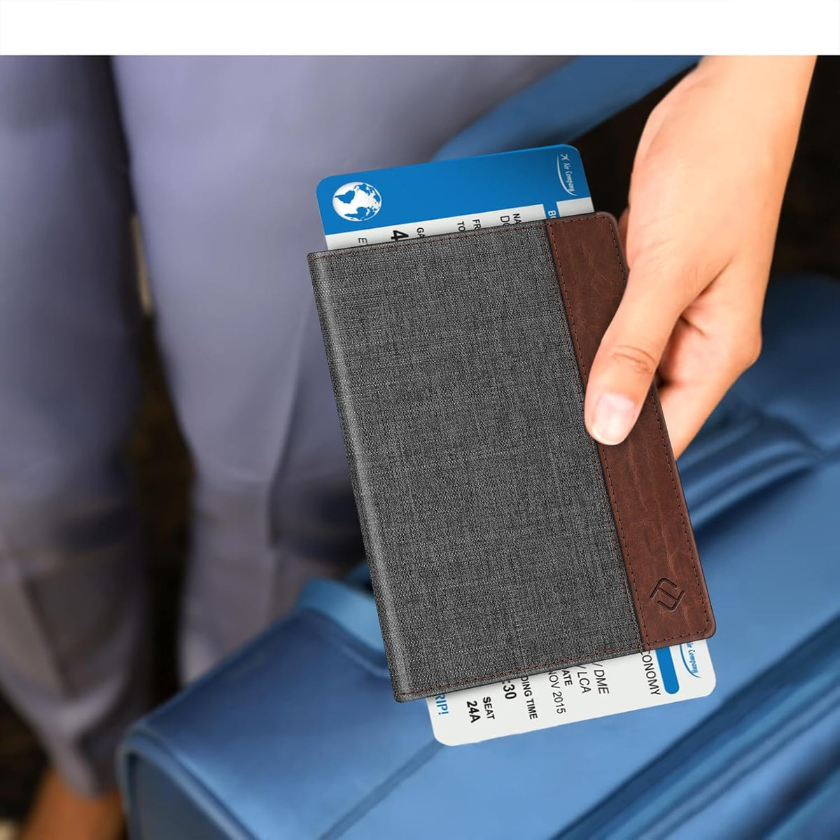 FINTIE Passport Holder, Slim Travel Wallet RFID Blocking Card Case Cover
