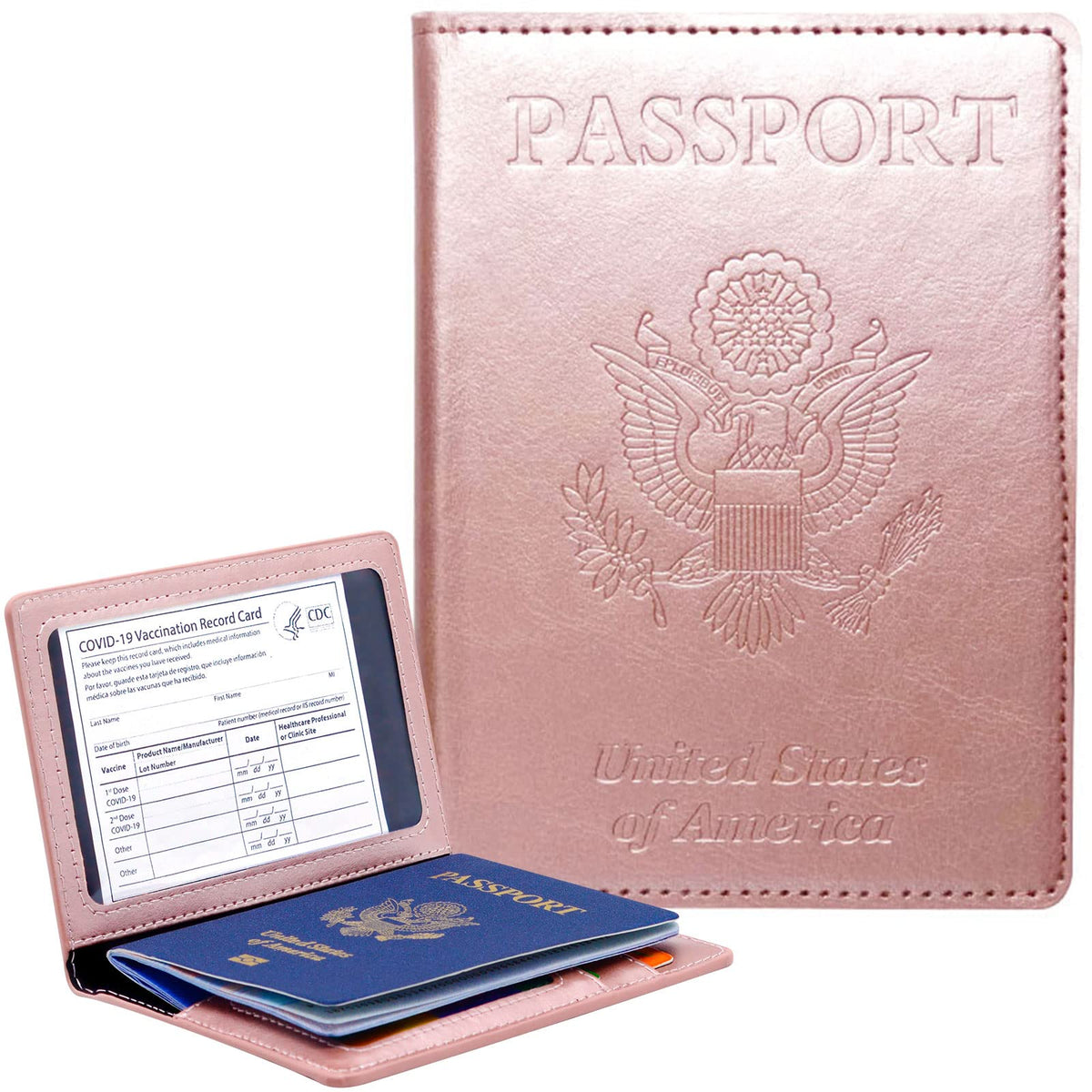 Passport Holder Wallet Cover Case RFID Blocking Slot Travel Accessories